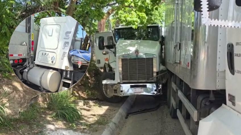 Protección Civil reporta choque de camión sin frenos en zona de protesta en Tuxtla Gutiérrez
