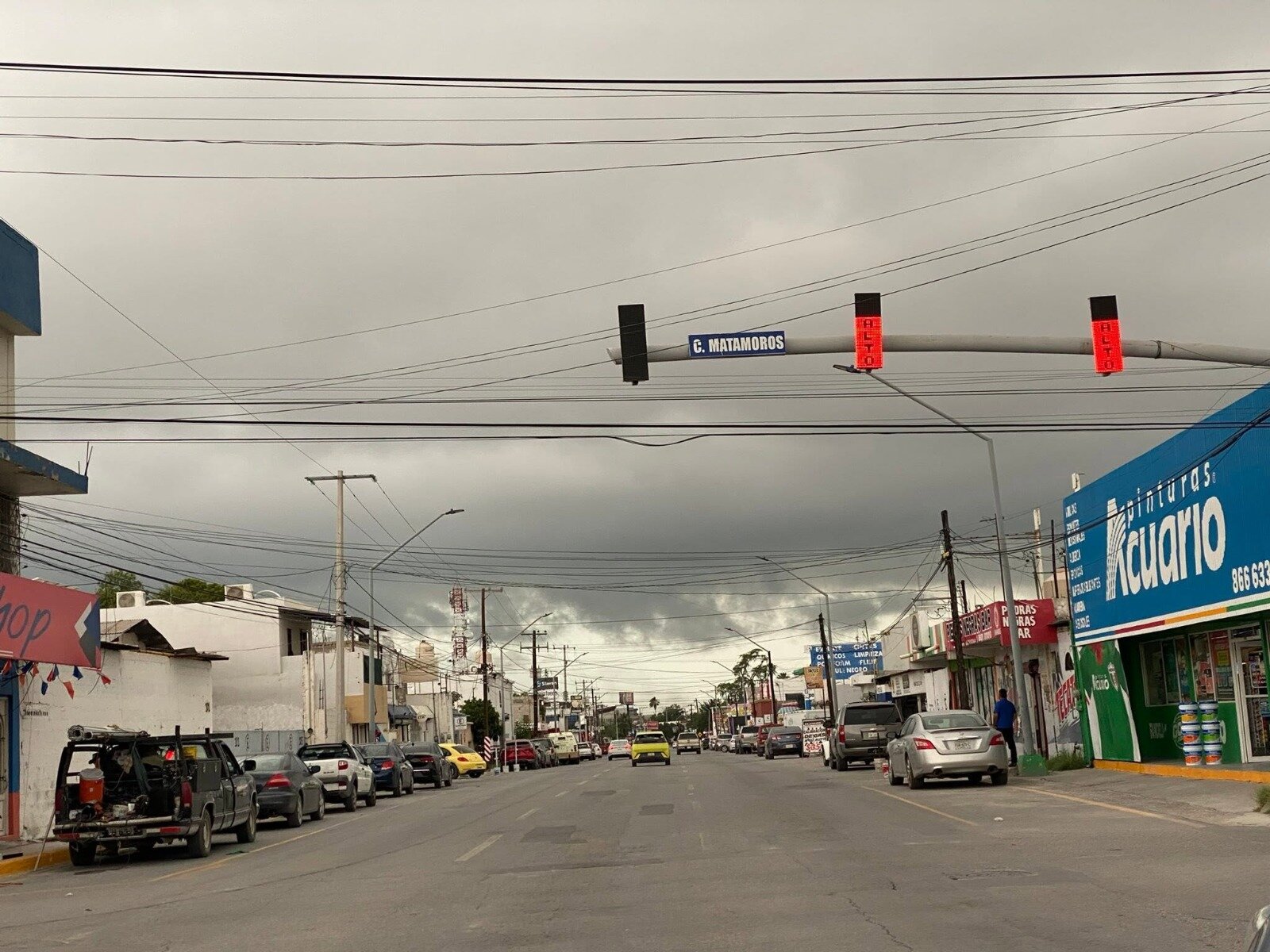 Monclova se oscurece ante amenaza de tormentas
