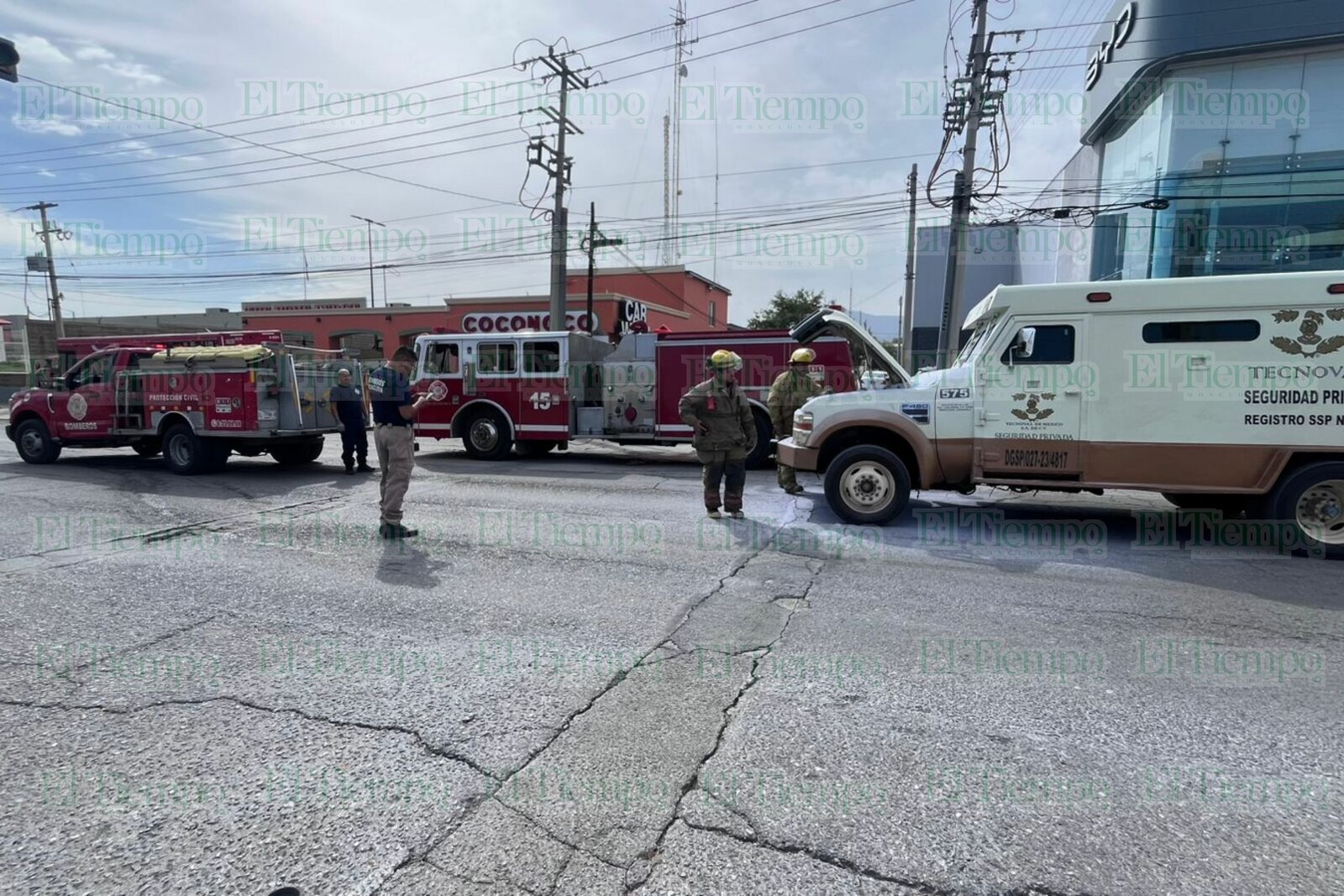 Se incendia camión de valores en pleno Pape; bomberos y policías movilizan operativo