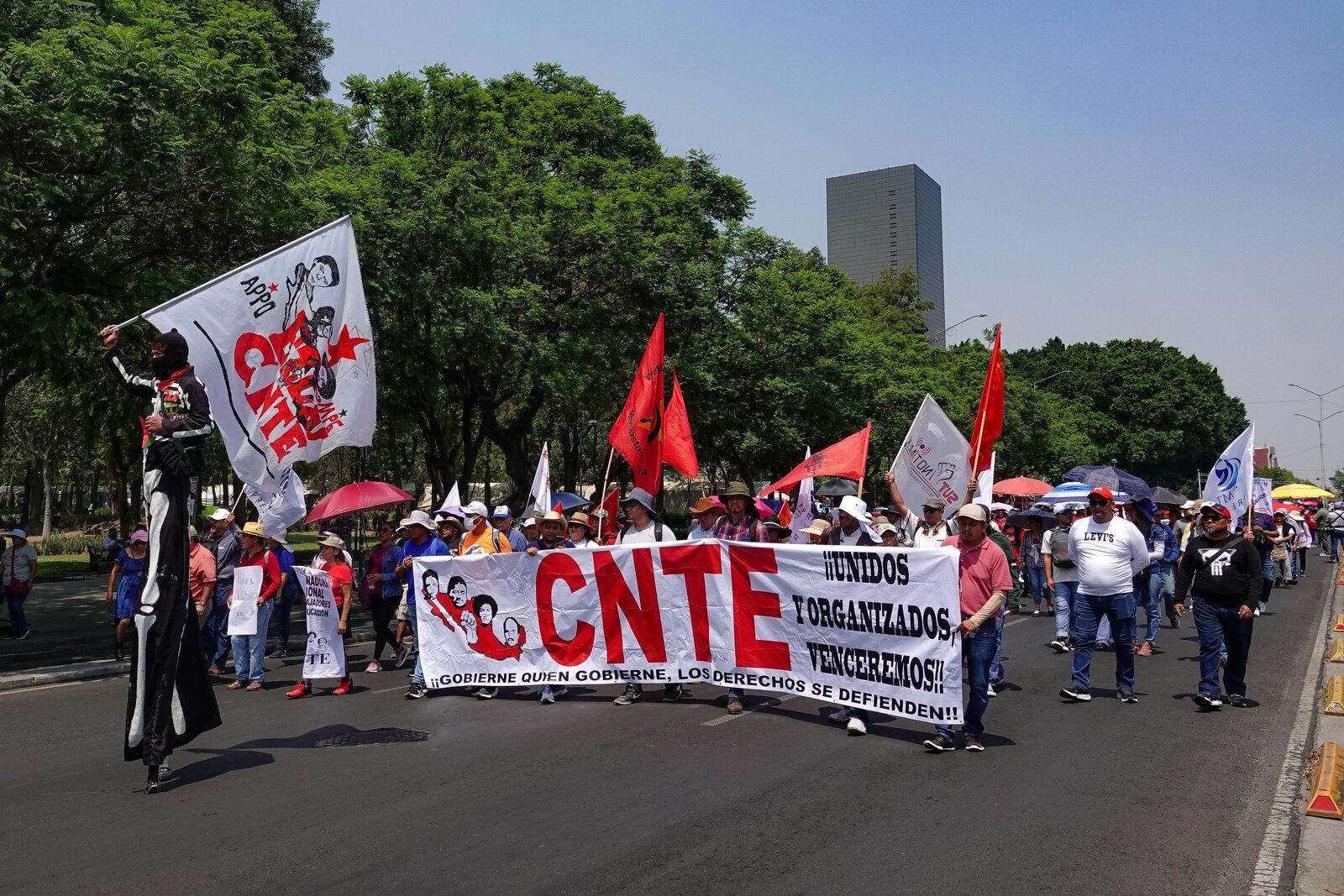 Sección 22 de CNTE levanta plantón en CDMX tras no lograr abrogación de Ley del ISSSTE del 2007