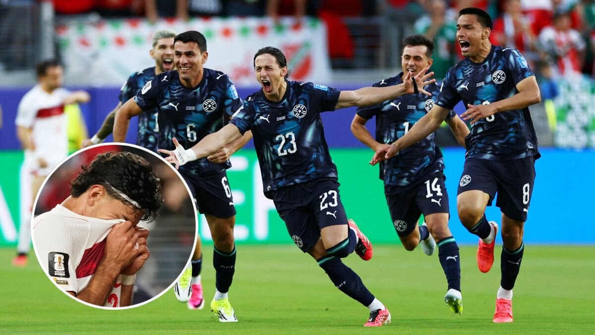 Paraguay elimina a Turquía con gol tempranero y 10 hombres en el Mundial