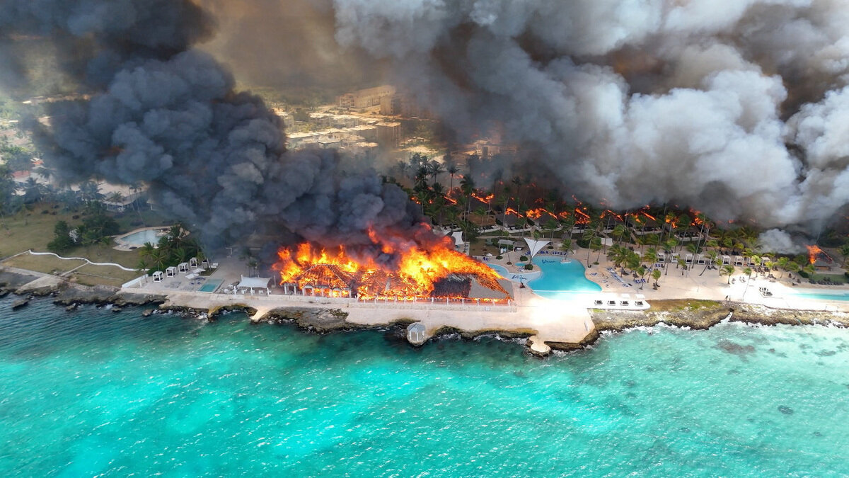 Tragedia en el paraíso: el voraz incendio que consumió un lujoso resort
