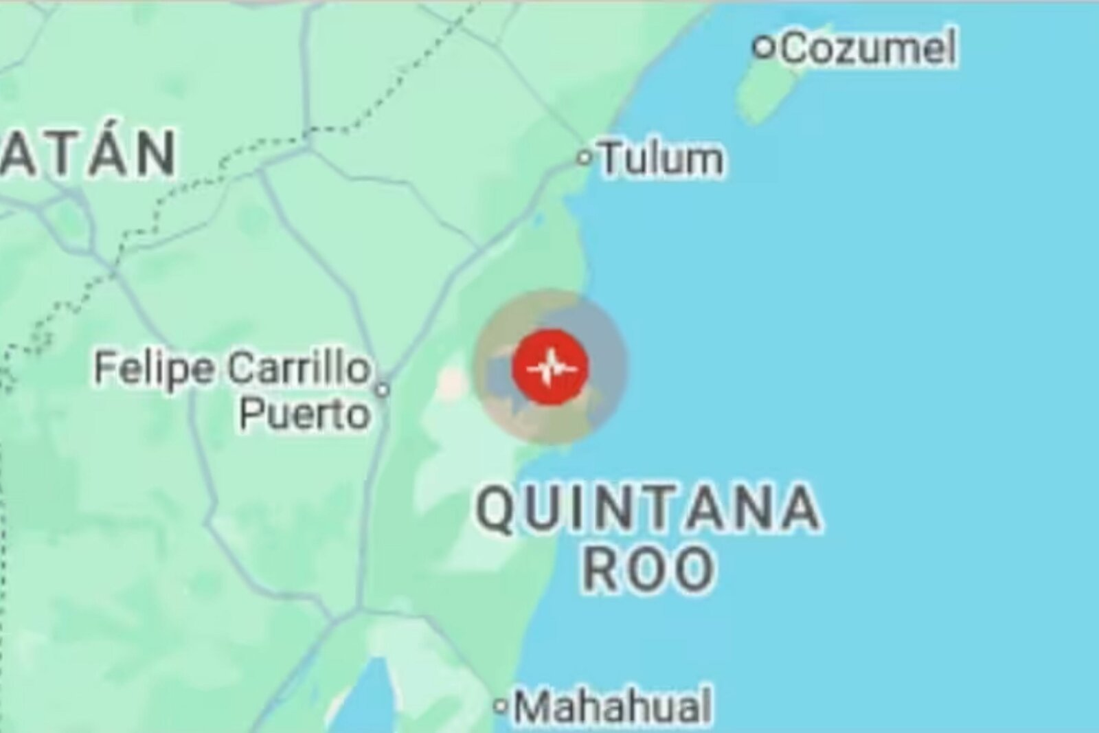 Sismo de magnitud 4.6 se registra en Quintana Roo; reportan saldo blanco