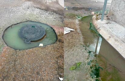 Colapso de alcantarilla genera aguas negras y malos olores en Los Montes