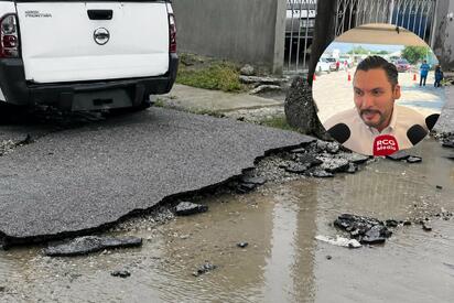 Las inspecciones preliminares revelaron la ausencia de una base debidamente consolidada en las áreas afectadas. Las recientes lluvias registradas en la ciudad