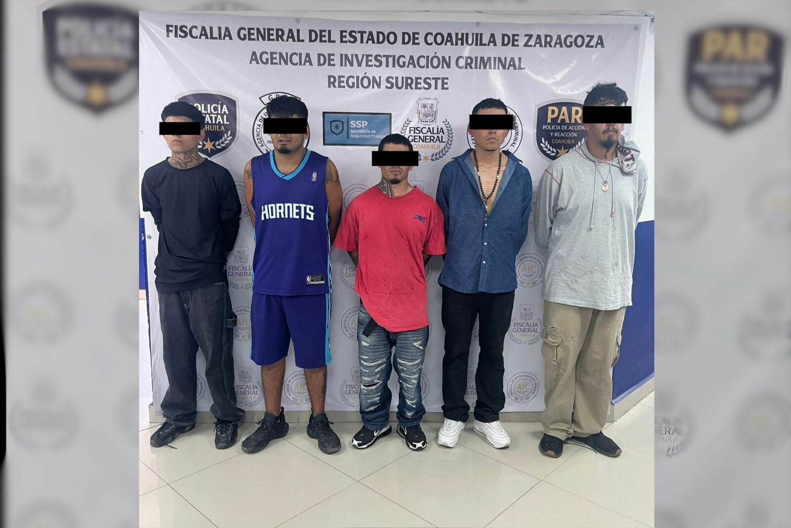 Detienen a seis presuntos implicados en homicidio ocurrido en Saltillo