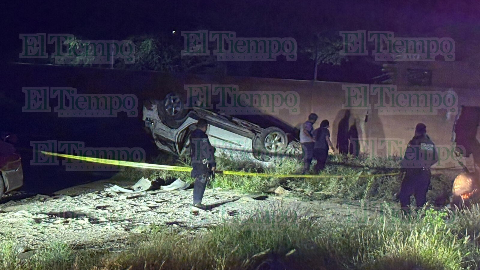 Persecución termina en tragedia en la carretera a Pozuelos; choque, volcadura y muerte