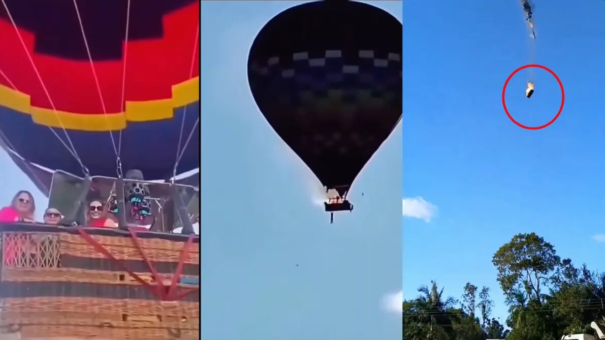 Globo aerostático se incendia en Brasil y deja ocho personas fallecidas