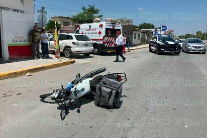 Repartidor resulta lesionado tras choque con camioneta en la colonia Independencia