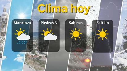 Coahuila tendrá una jornada calurosa con máximas de 40°C y posibilidad de lluvia ligera