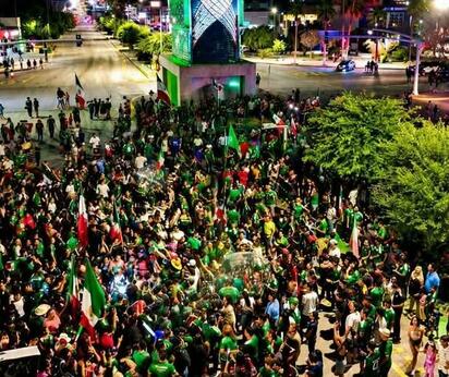 TRIUNFO DE MÉXICO La coordinación entre corporaciones de seguridad y el comportamiento responsable de los ciudadanos permitieron que los festejos por la victoria de la Selección