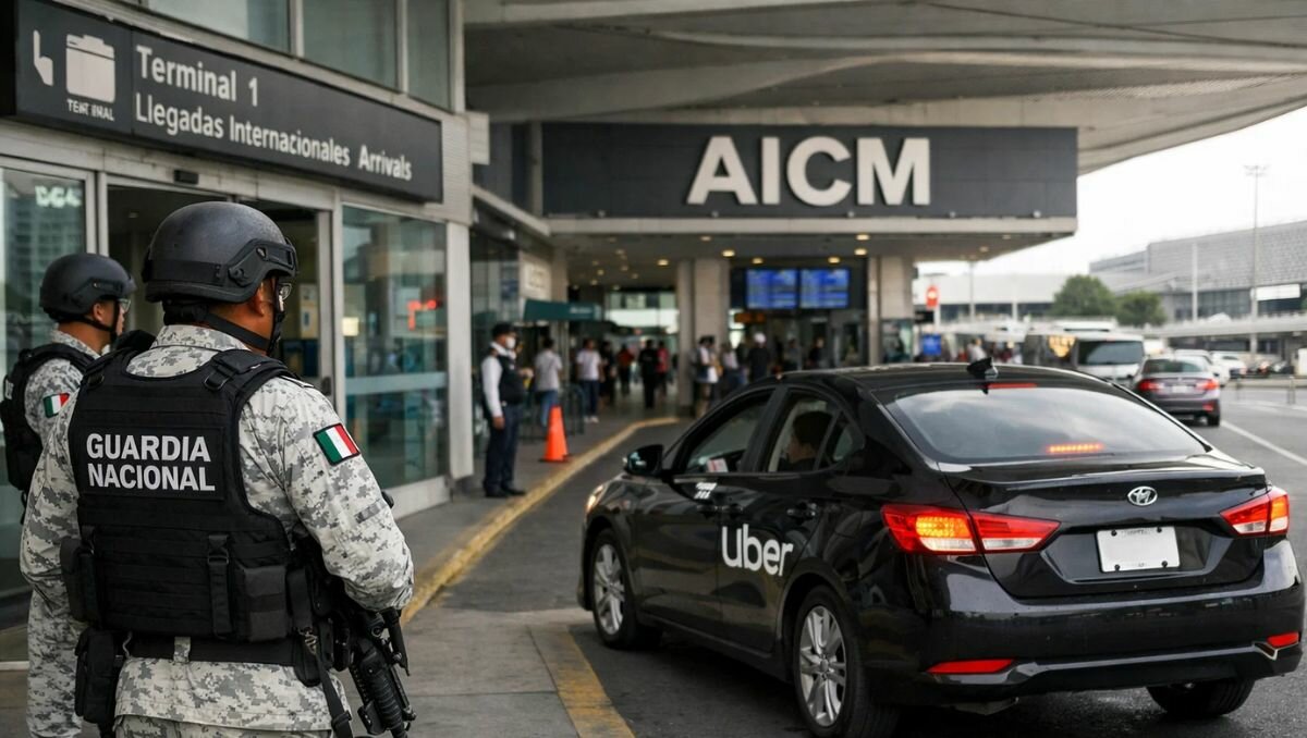Restricciones a Uber y DiDi en el AICM generan inconformidad entre pasajeros