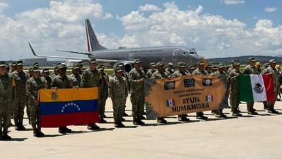 México envió dos aviones con 250 rescatistas y ayuda humanitaria a Venezuela tras sismos recientes, reforzando labores de búsqueda y atención médica inmediata