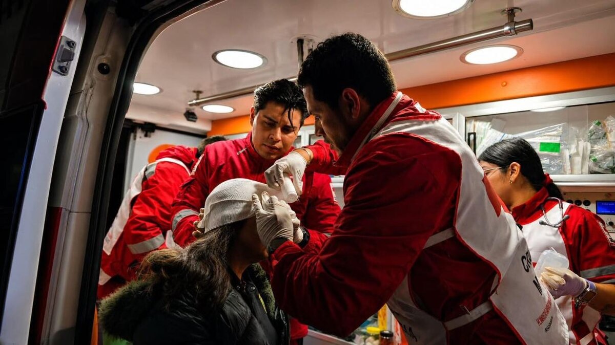 Cruz Roja mantiene operativo durante la fiesta del fútbol