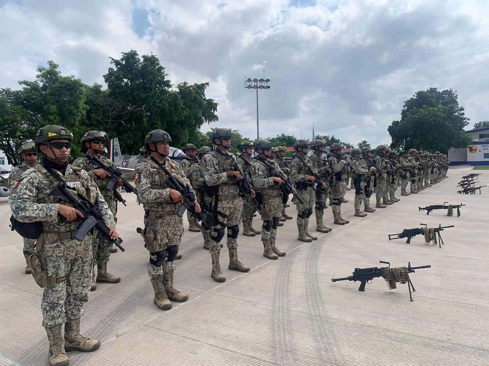 Refuerzo militar en Sinaloa: llegan 90 fuerzas especiales del Ejército