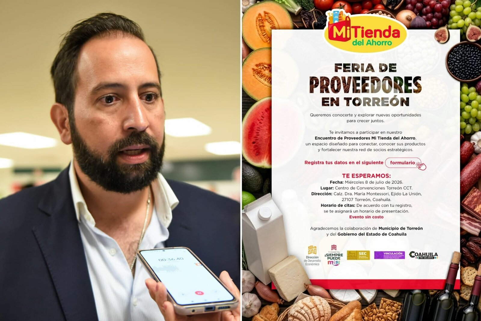 Invita Desarrollo Económico a participar en la Feria de Proveedores en Torreón