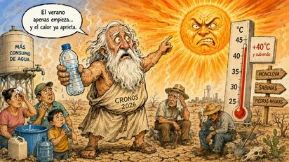 Cronos - Caricatura editorial... “Verano al rojo vivo”