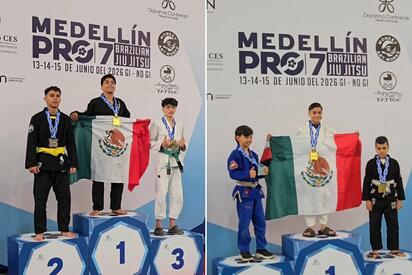 Hermanos monclovenses conquistan torneo internacional Jiu-jitsu