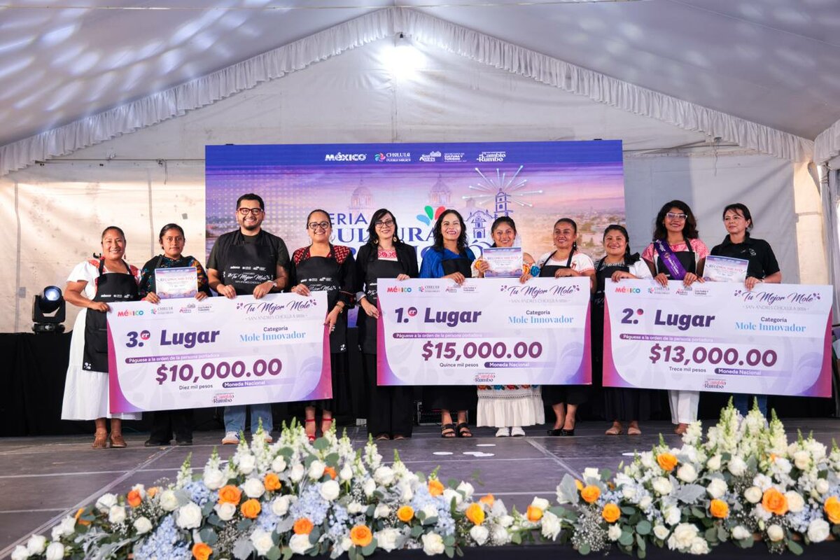 Así se vivió el concurso del mole en Cholula: estas fueron las ganadoras