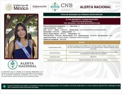 Buscan a Elvira Monserrat Guzmán, adolescente desaparecida en Jalisco