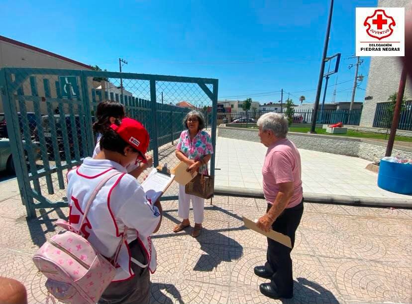 Cruz Roja refuerza prevención del golpe de calor en Piedras Negras