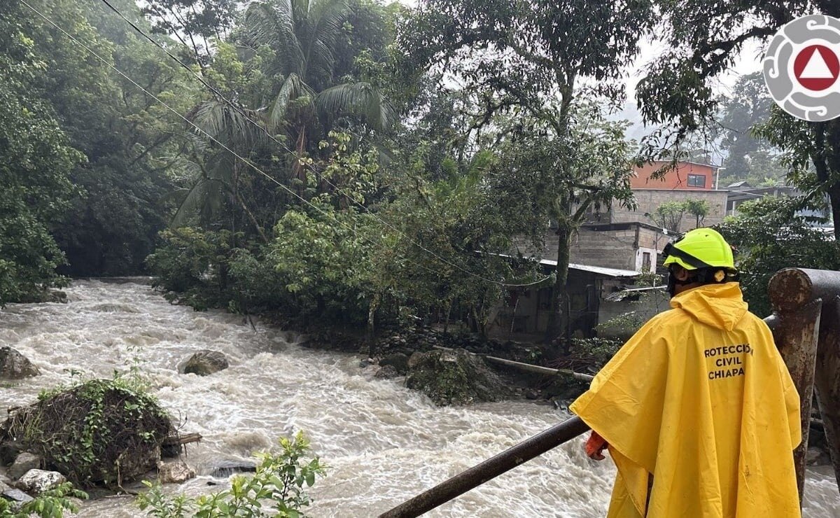Protección Civil recupera cuerpo de menor arrastrada por río en Chiapas