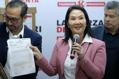 Keiko Fujimori confirma ventaja tras escrutinio del 100% en Perú
