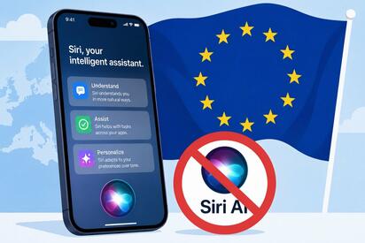 La UE y Apple mantienen conversaciones tras el conflicto por la IA de Siri