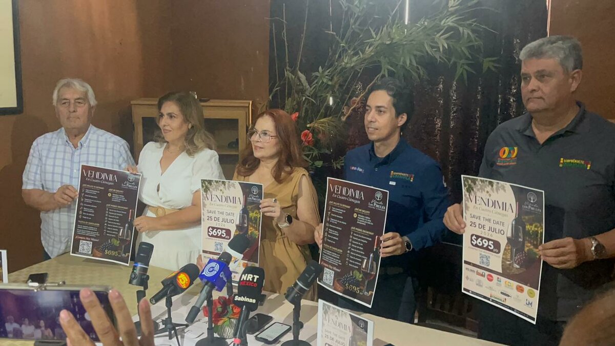 ENOTURISMO Autoridades y organizadores presentaron en Sabinas la Vendimia de Cuatro Ciénegas y la Ruta del Desierto, evento turístico con vino, cultura, gastronomía