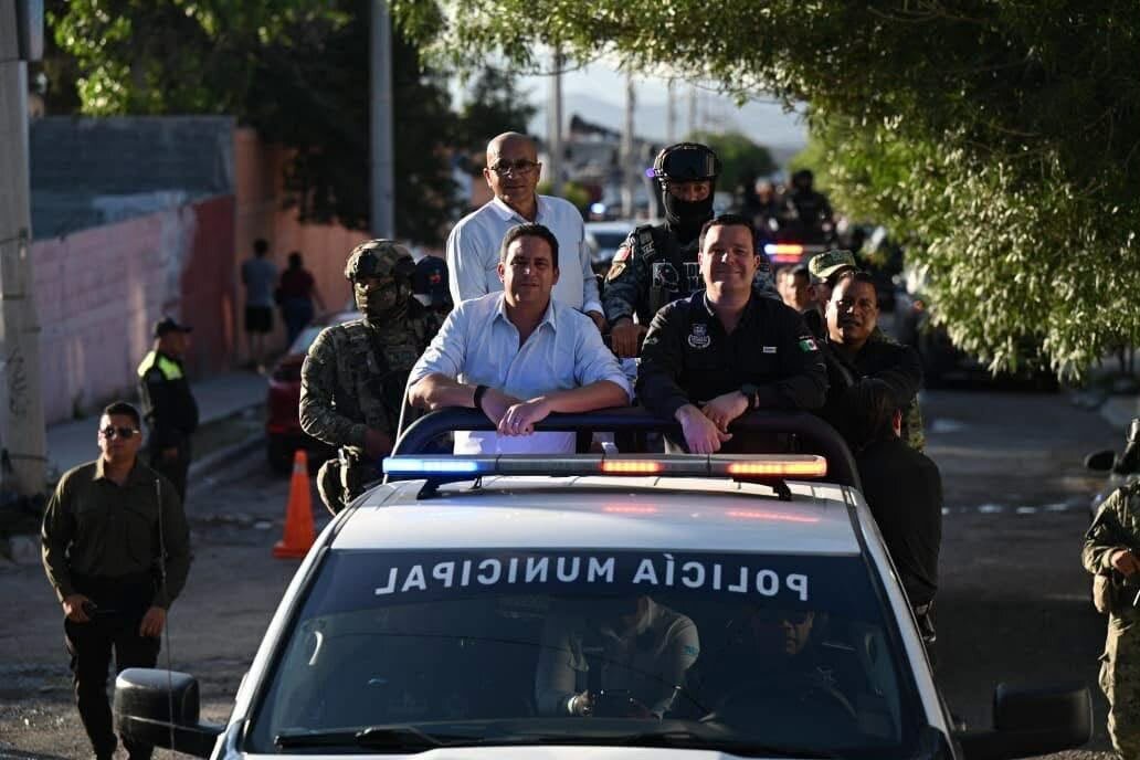 Encabezan Javier Díaz y Federico Fernández, con mandos militares, operativo coordinado en el oriente de Saltillo