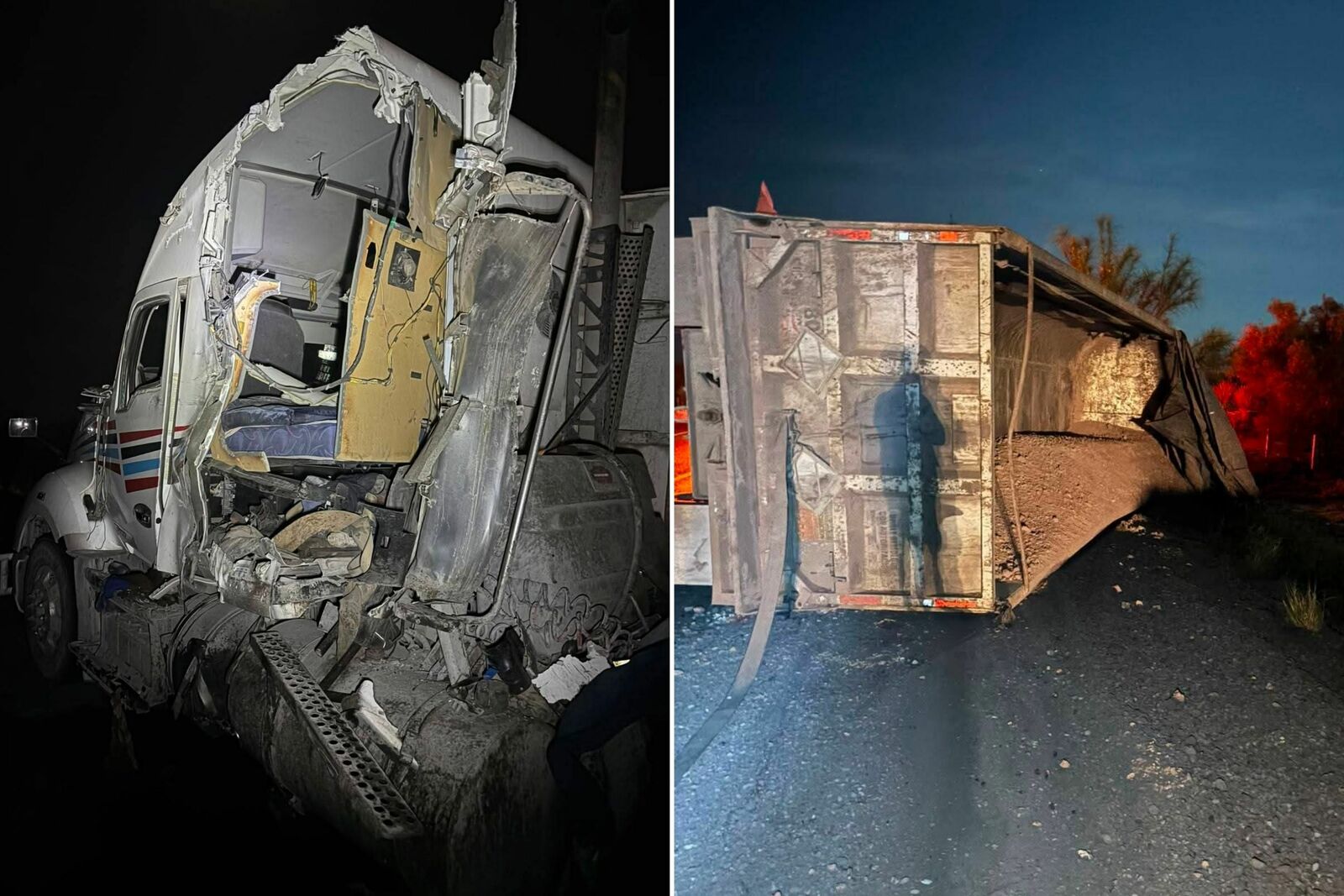 Pasajeros escapan de una tragedia tras brutal choque entre autobús y tráiler en la carretera 53