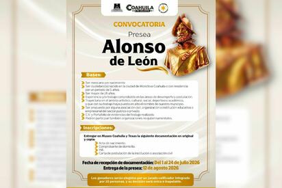 Convoca Carlos Villarreal a postular candidatos a la Presea Alonso de León