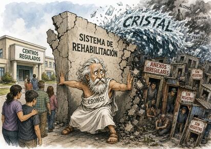Cronos - Caricatura editorial... “Cronos ante el colapso de los anexos”