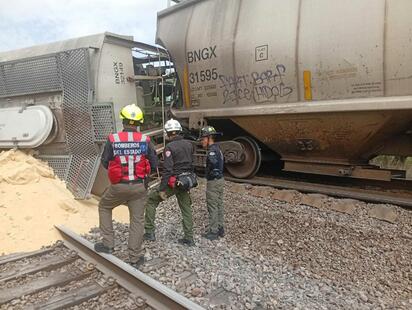 Movilización en Zacatecas por descarrilamiento de 11 vagones 