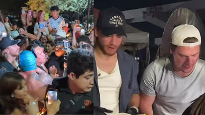 Aldo De Nigris organizó una carnita asada gratuita en Barrio Antiguo, donde cientos de personas disfrutaron tacos preparados con 250 kilos de carne.