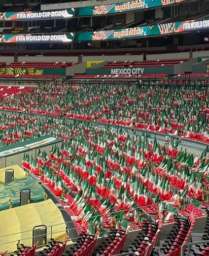 México contará con un estadio lleno de banderas tricolores