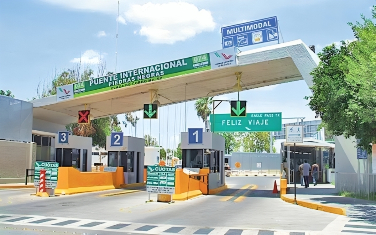 Cruces internacionales disminuyen 6% en junio entre Eagle Pass y Piedras Negras