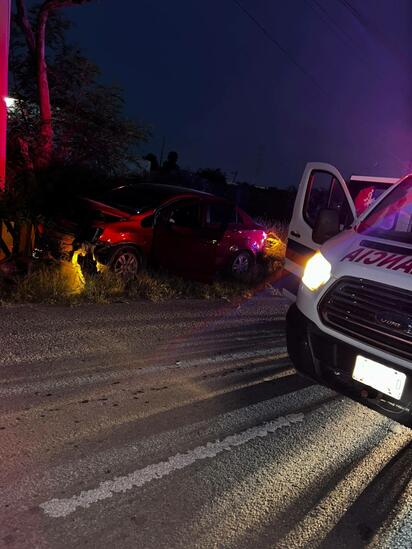 Joven resulta lesionada tras chocar en avenida Montessori