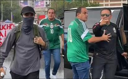 Cuauhtémoc Blanco sufre agresión de manifestantes