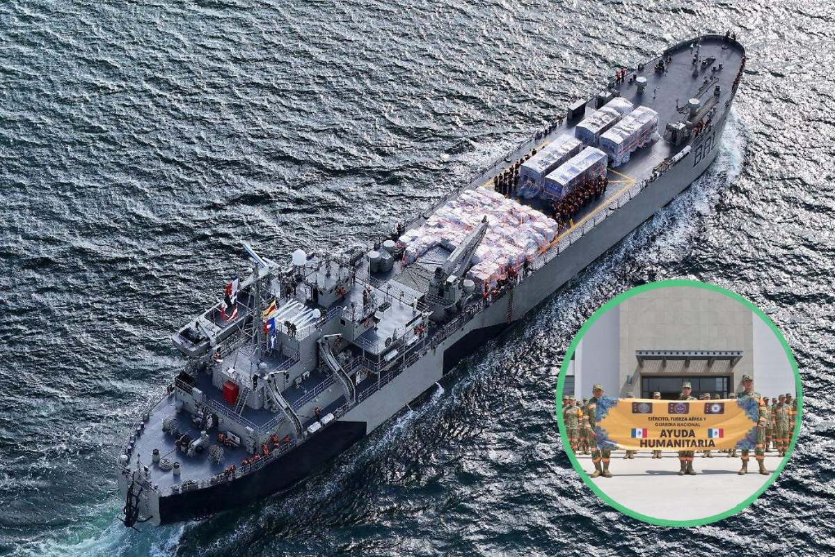 Dos barcos mexicanos ya van rumbo a Venezuela con medicinas, alimentos e insumos