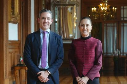 Claudia Sheinbaum recibió al fundador de Nubank, David Vélez, para abordar una inversión estimada de cuatro mil 200 millones de dólares en México.