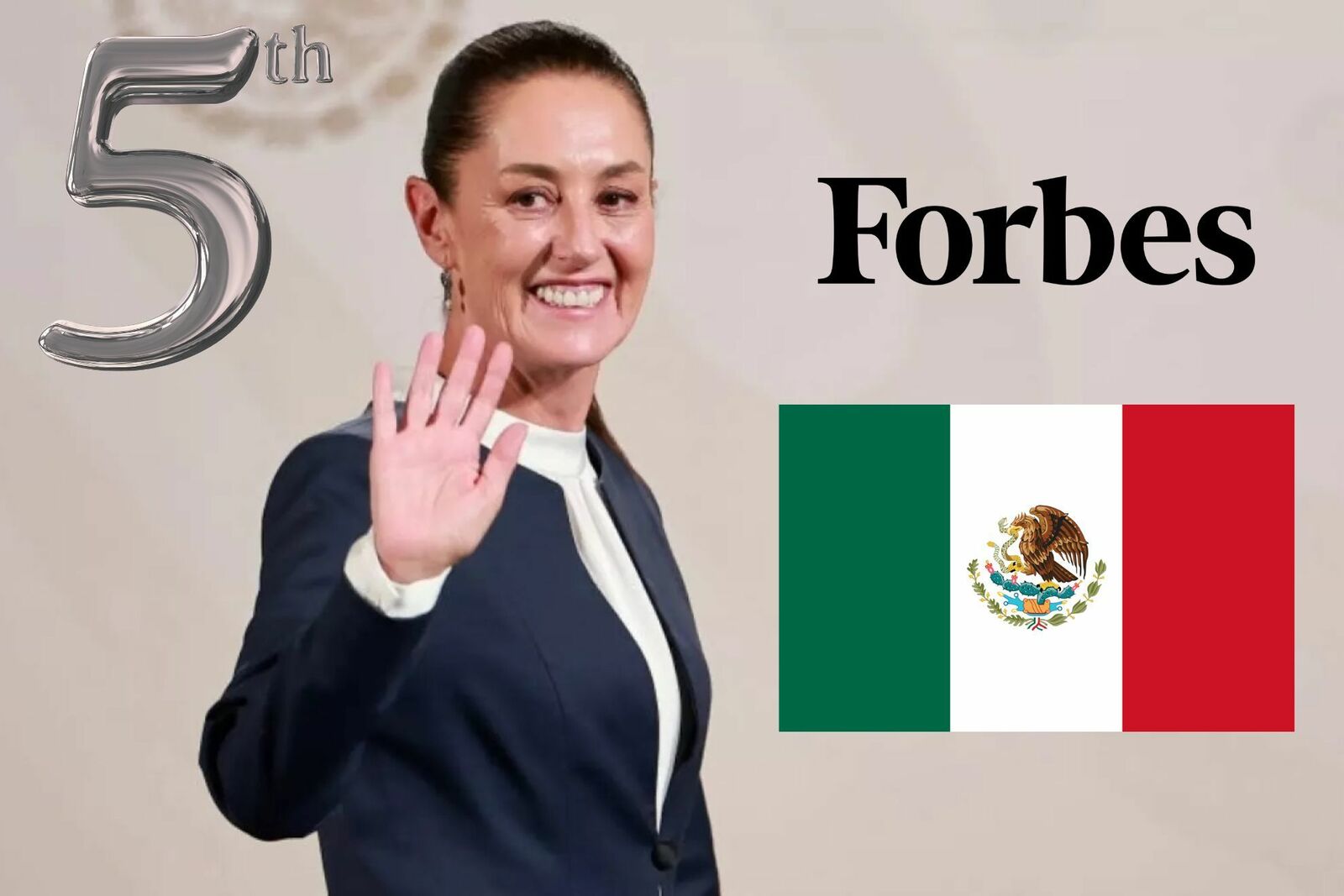 Claudia Sheinbaum entra al top 5 de las mujeres más poderosas del mundo de Forbes