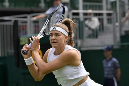 Muchova sorprende a Osaka y alcanza por primera vez las semifinales de Wimbledon