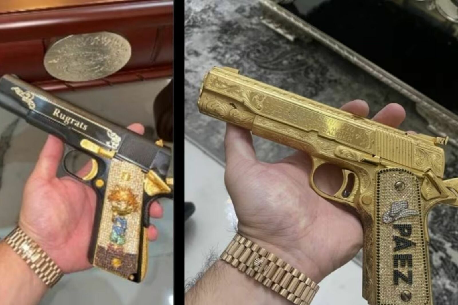 EU exhibe arsenal atribuido a 'Carlitos Rugrats' en acusación por narcoterrorismo