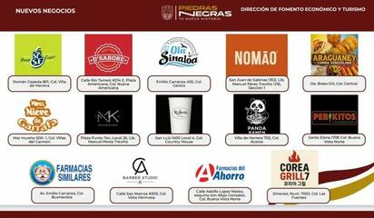 Siguen creciendo los emprendedores en Piedras Negras con la apertura de nuevos negocios