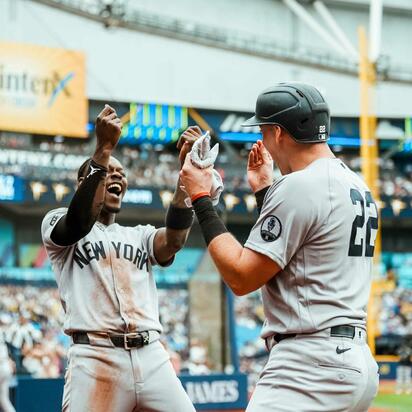 Ben Rice conecta dos jonrones y Yankees vencen 12-4 a Rays