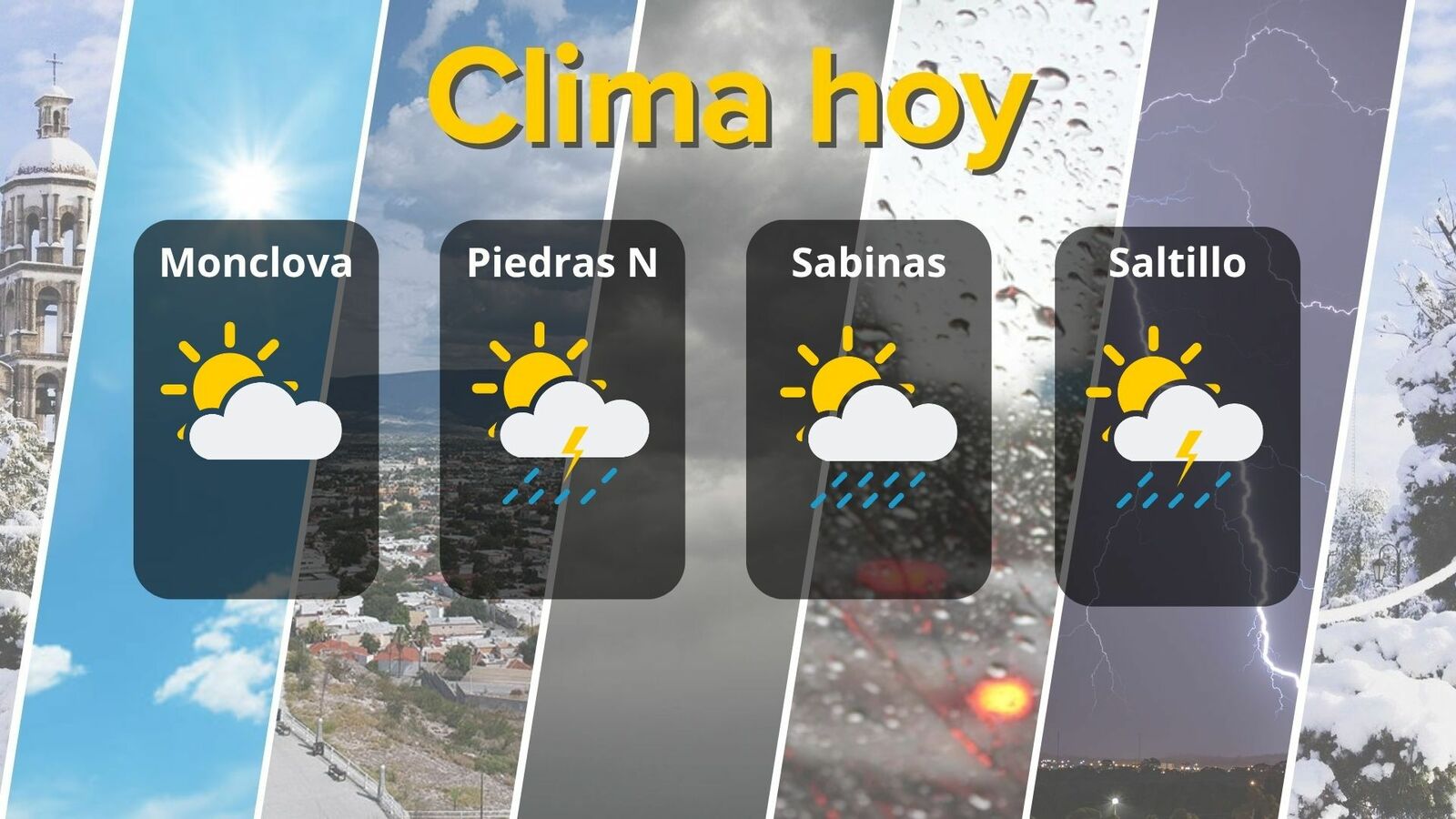 Pronóstico del clima para Coahuila: lluvias y temperaturas de hasta 34 grados 