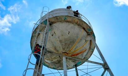 Rehabilita SIMAS tanque con más de 40 años de antigüedad para fortalecer el suministro de agua