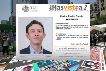Nueve meses sin respuestas: madre de Carlos Emilio Galván exige encontrarlo