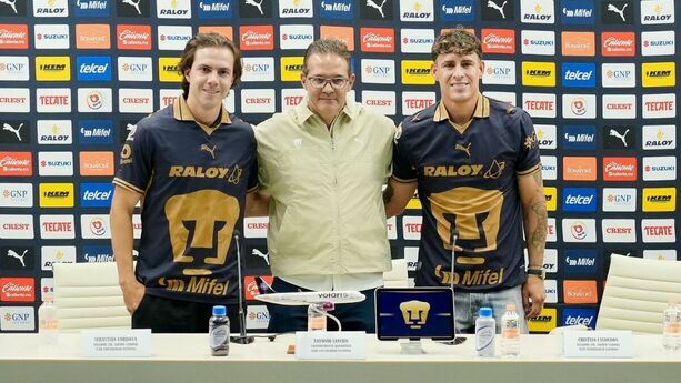 Pumas presenta a Córdova y Calderón como primeros refuerzos